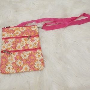 Small pink crossbody bag